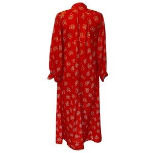 Authentic vintage Fara muumuu with piped seams size medium